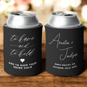 Wedding Favour To Have and To Hold Can Cooler