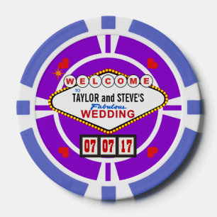 Wedding Favour Vegas Casino Poker Chips