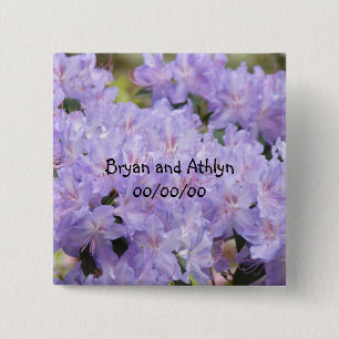 Wedding Favours Bride Groom Name Marriage Date 15 Cm Square Badge
