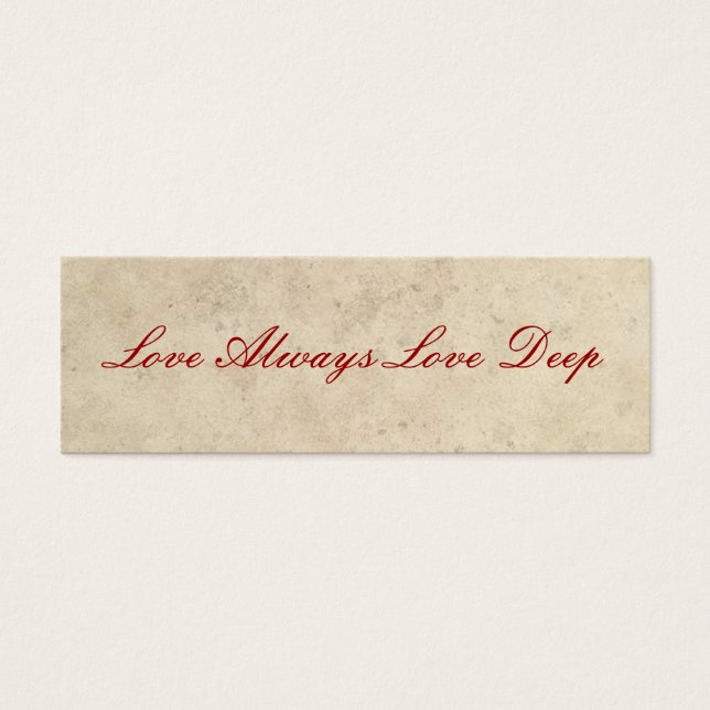Wedding Favours - Love Always Love Deep (Front)