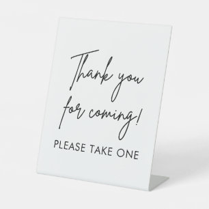 Wedding Favours Please Take One Pedestal Sign