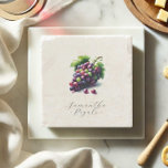 Wedding Favours Wine Tasting Theme Stone Coaster<br><div class="desc">Crafted with a personal touch, these custom stone coasters are perfect wedding favours for your event, adding a simple, elegant, and minimalist touch that your guests will cherish. Ideal for a rustic wine tasting theme, these coasters won't be discarded like disposable paper place cards. You can easily personalise them using...</div>