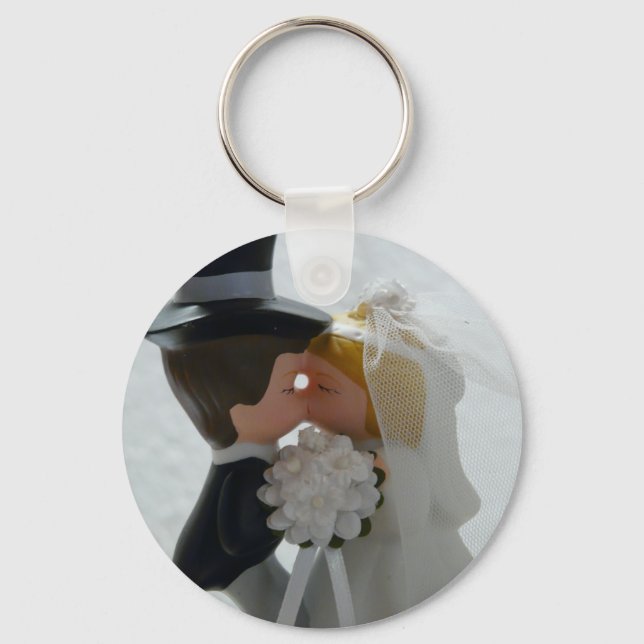 Wedding Figurines Key Ring (Front)