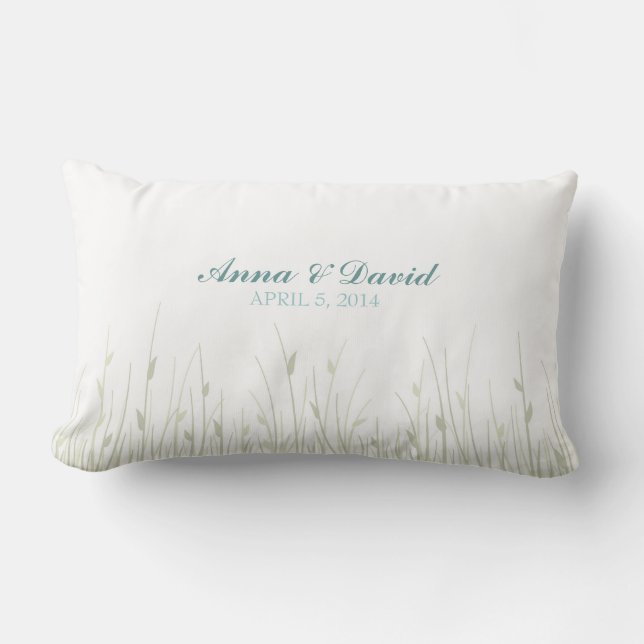 Wedding Fingerprint Flowers - Pillow (Front)