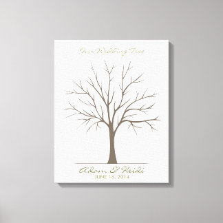 Wedding Fingerprint Tree – Classic Canvas Print