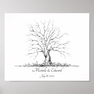 Wedding Fingerprint Tree Guestbook