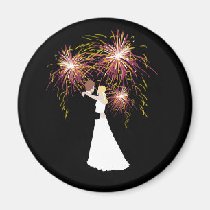Wedding Fireworks Magnet