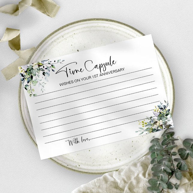 Wedding First Anniversary Time Capsule Card (Creator Uploaded)