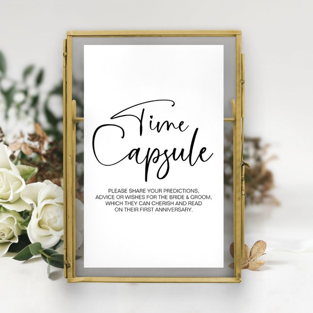 Wedding First Anniversary Time Capsule Sign (Creator Uploaded)