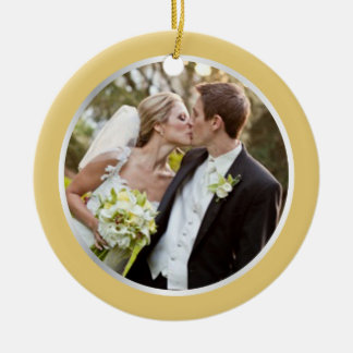 Wedding  |  First Christmas Photo Ornament