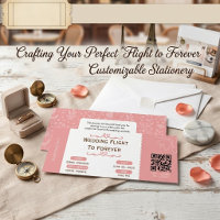  Wedding Flight to Forever Boarding Pass 