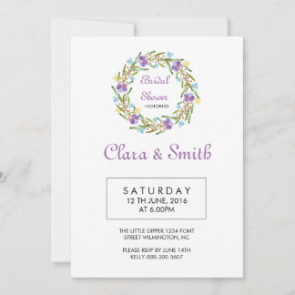 Wedding Floral Bridal Shower Invitation