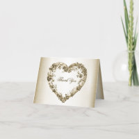 Wedding Floral Golden Ornate Heart Frame Elegant