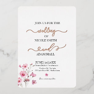 Wedding Floral Invitation