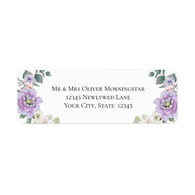 Wedding Floral Lavender Peony (Front)