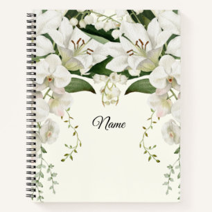 wedding floral Lily classics Notebook