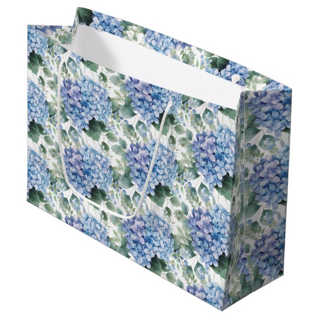 Wedding Floral Print Gift Bag (Front Angled)