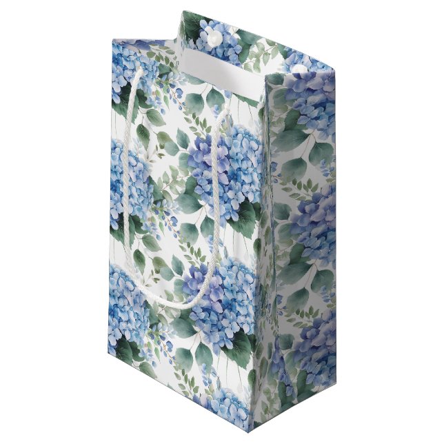 Wedding Floral Print Gift Bag (Front Angled)