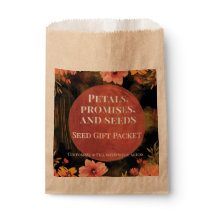Wedding Flower Seed Packet Gift Bags