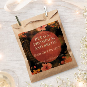 Wedding Flower Seed Packet Gift Bags