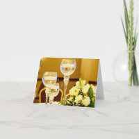Wedding Flowers and Candles - Blank Inside
