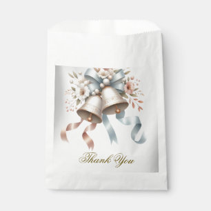 Wedding Flowers Bells Pink Blue Ribbons Beautiful Favour Bags
