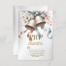 Wedding Flowers Bells Pink Blue Ribbons Beautiful