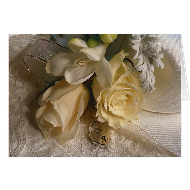 Wedding Flowers card (Front Horizontal)