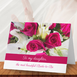 Wedding Flowers Daughter Bride to Be Card