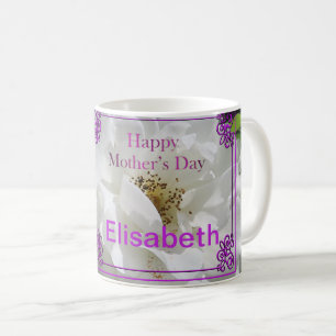Wedding,flowers, foto,blossom ,watercolor,garden,  coffee mug