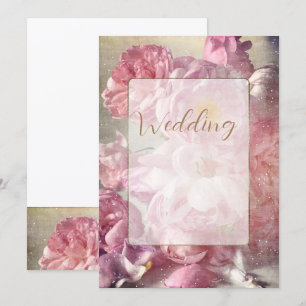 Wedding Flowers - Invitation Card