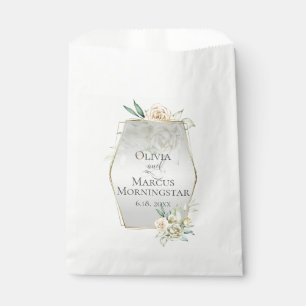 Wedding Flowers Pale Yellow Blush Watercolor Roses Favour Bags