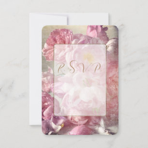 Wedding Flowers - R S V P, Respond Card