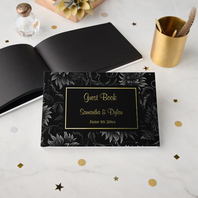 Wedding Foil Guest Book (Front Open)