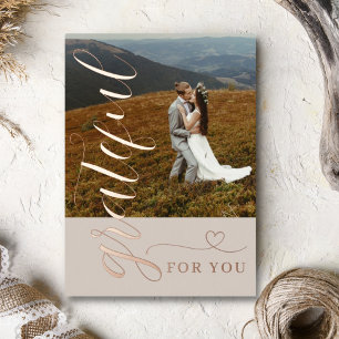 Wedding Foil Holiday Card