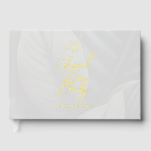 Wedding Foil Tropical Chic Guest Book
