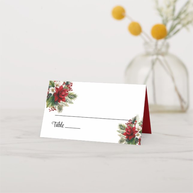 Wedding Folded Name Place Card (Front)