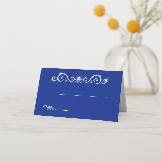 Wedding Folded Name Place Card (Front)