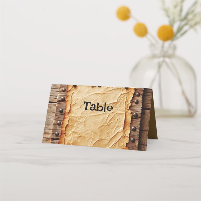 Wedding Folded Place Card (Front)