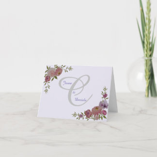 Wedding Folded Thank you/Note Card