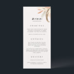 Wedding Food Menu Card Dinner Lunch Brunch C100<br><div class="desc">Our tall menu card is perfect to let your guests know which meal options are available at your wedding or event. This item is part of our Crystal wedding collection C100,  please visit our store to view the collection of coordinating items.</div>