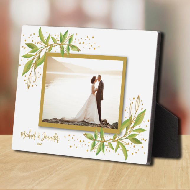 Wedding Frameless Photo Tabletop Easel Back Plaque (Creator Uploaded)