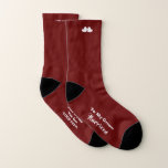 Wedding Funny Cold Feet Groom Socks<br><div class="desc">A fun gift idea for your future husband on your wedding day; personalised socks with a funny saying "To My Groom Just In case You Get COLD FEET!"</div>
