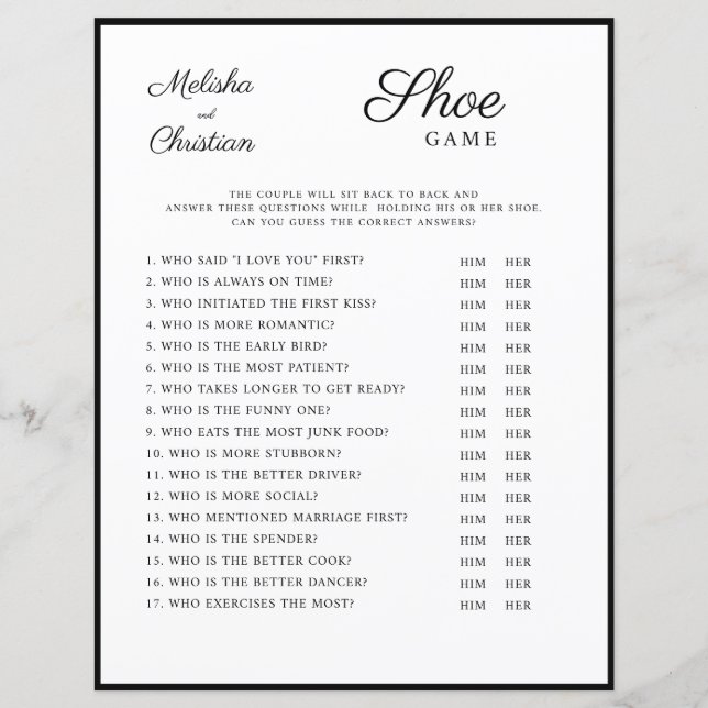 Wedding Games  (Front)