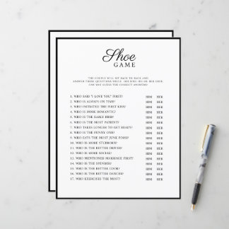 Wedding Games modern style.