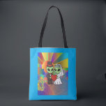 Wedding Gift Alien Bride and Groom Psychedelic  Tote Bag<br><div class="desc">A Galactic Celebration of Love Take your style to another dimension with the Alien Bride Groom Wedding Tote. This medium 16" x 16" carry-all features a stunning, high-detail illustration of an extraterrestrial couple set against a Turquoise Blue Psychedelic Art Bag background. Made from 100% sturdy brushed polyester, it combines a...</div>