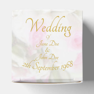 Wedding Gift - Bride with colourful wedding bouque Favour Box