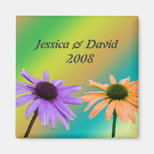 wedding gift, daisy flowers, thank you, etc. magnet