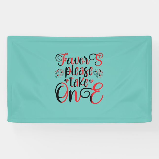 Wedding Gift Favor Please Take One Banner (Horizontal)
