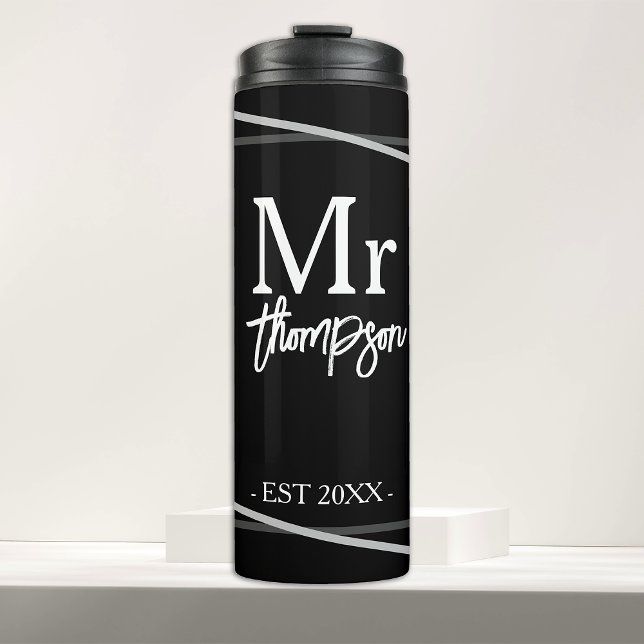 Wedding Gift For Couple Mr and Mrs Personalized Thermal Tumbler (Creator Uploaded)